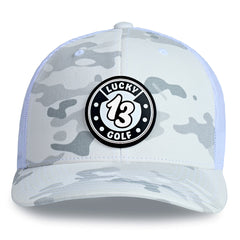 Multicam White FlexFit Lucky 13 Golf Hat