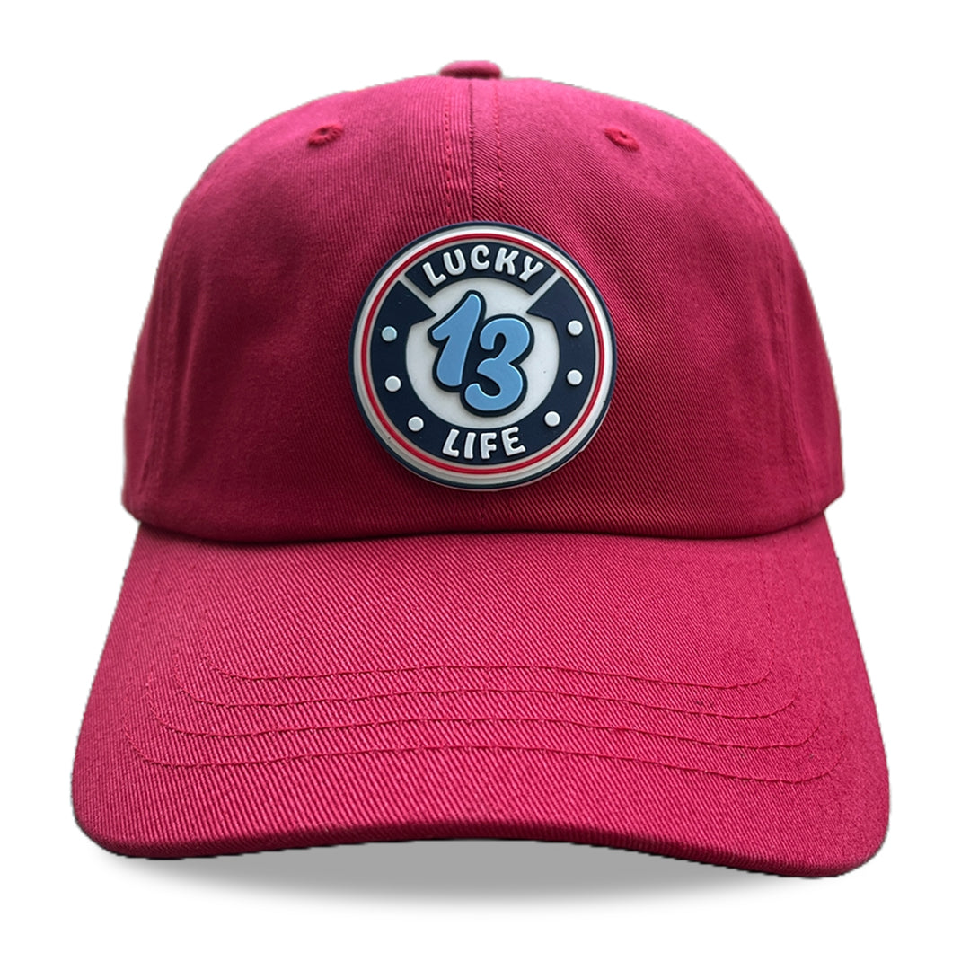 Red Lucky 13 Life Relaxed Fit Hat