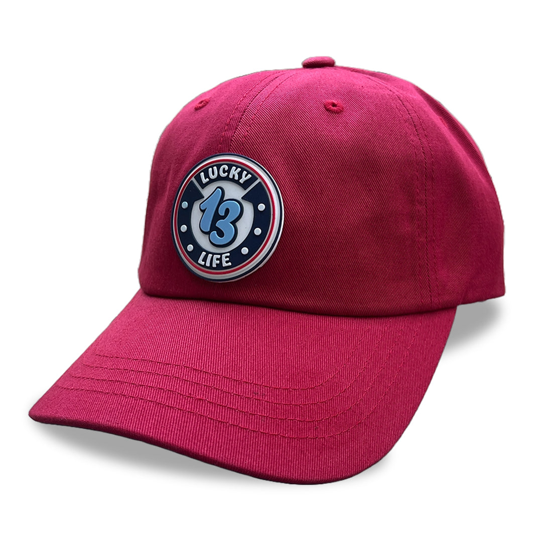 Red Lucky 13 Life Relaxed Fit Hat