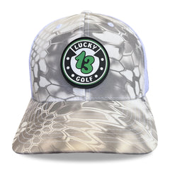 Kryptek White Camo Lucky 13 Golf Hat