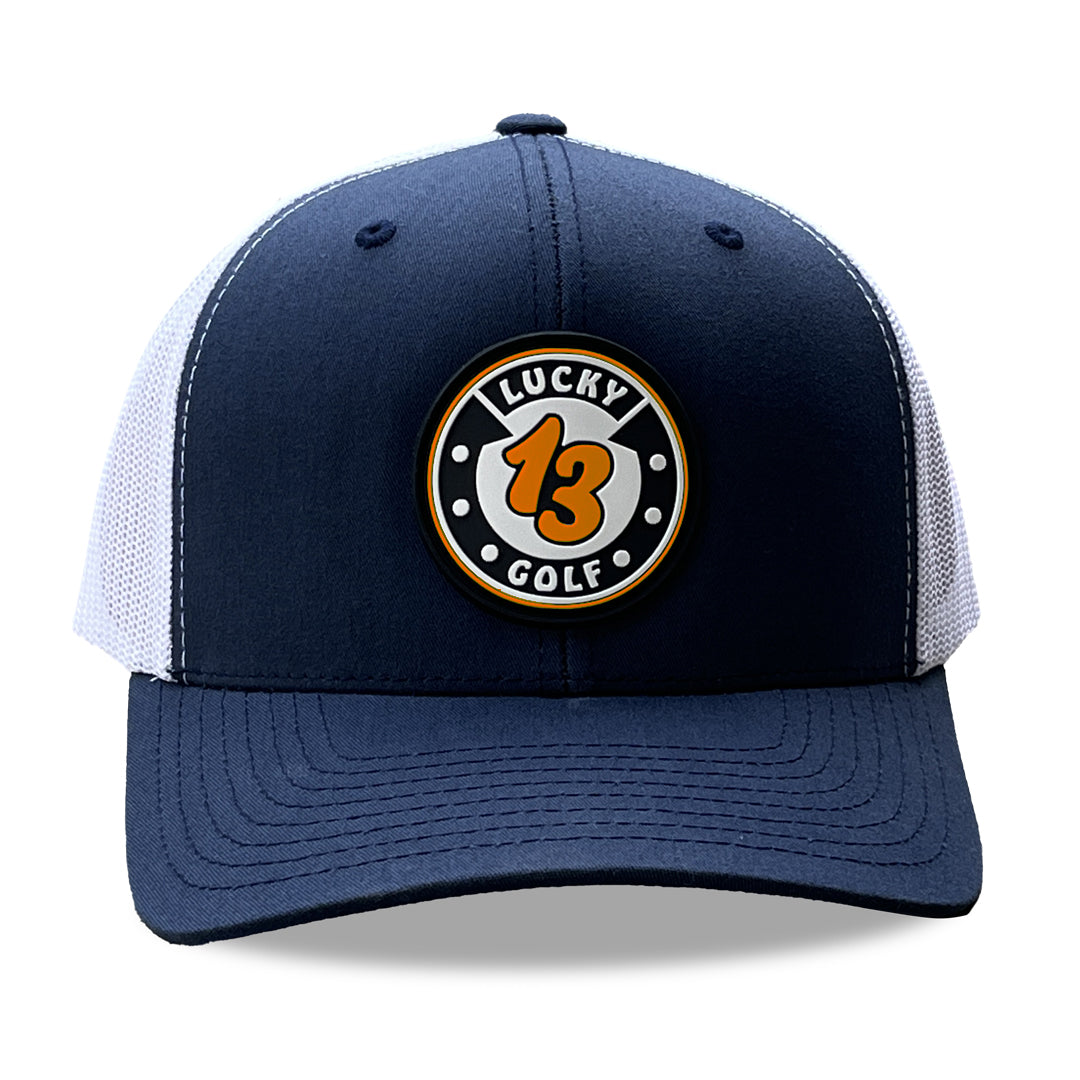 Navy/White Lucky 13 Golf Hat