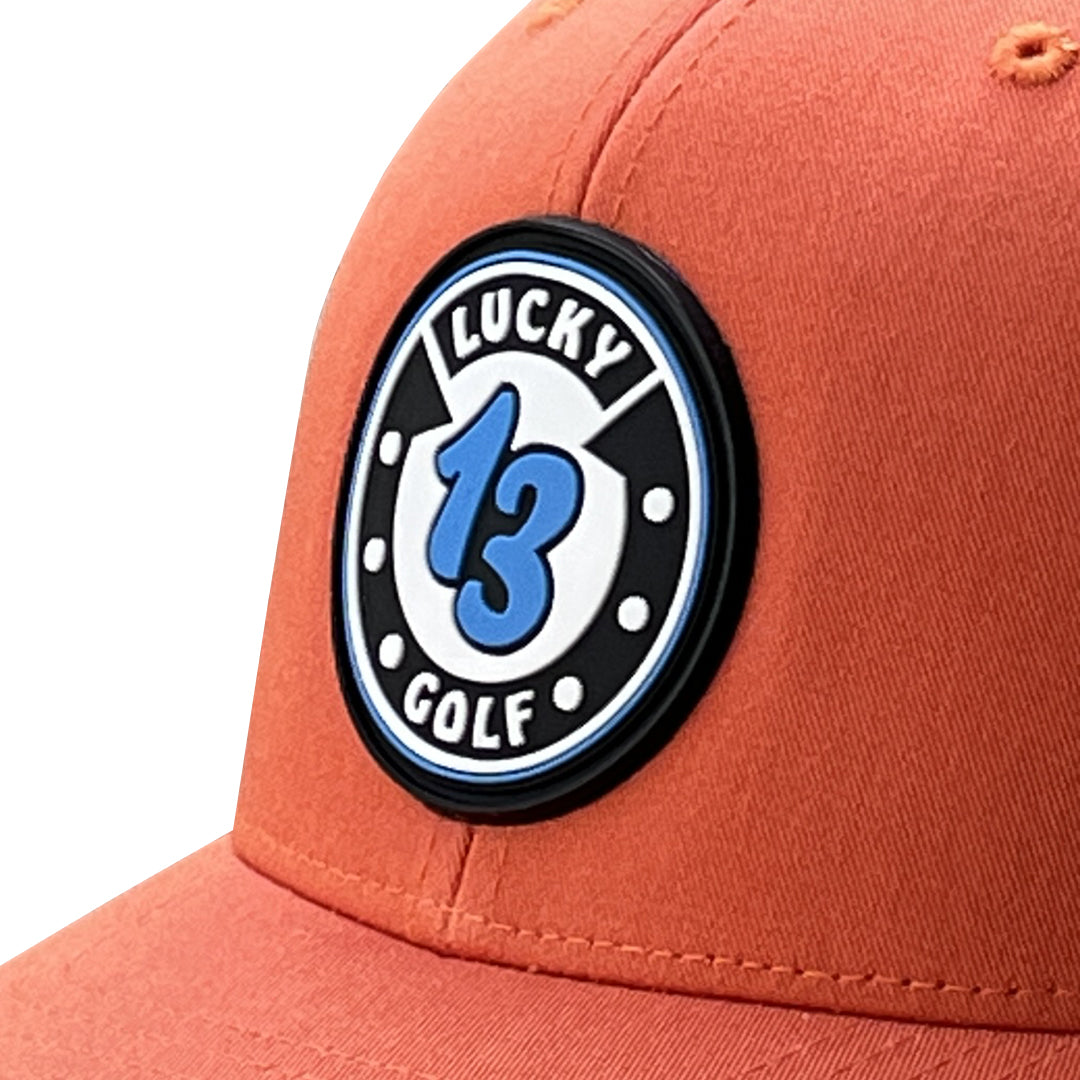 Rust Orange/Khaki Golf Hat