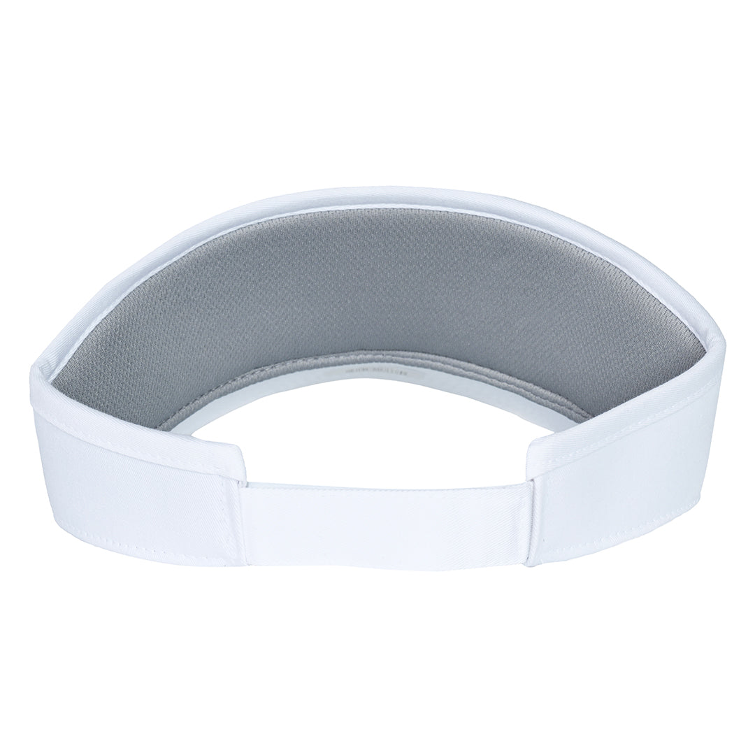 White Lucky 13 Golf Visor