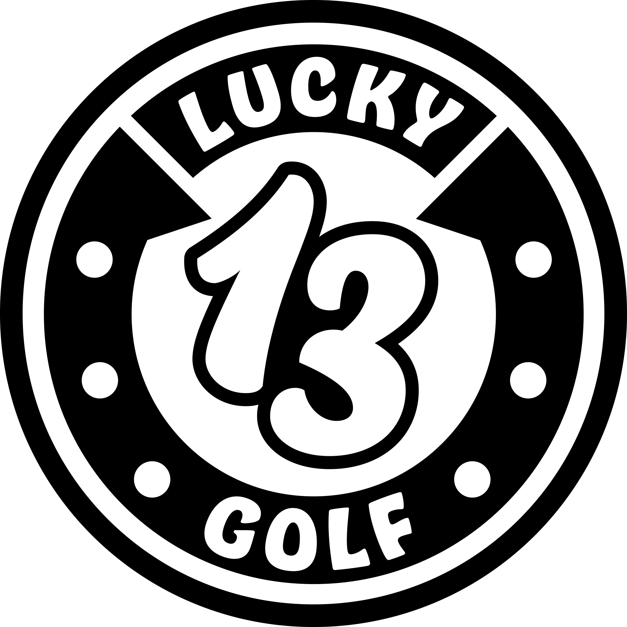 White Lucky 13 Golf